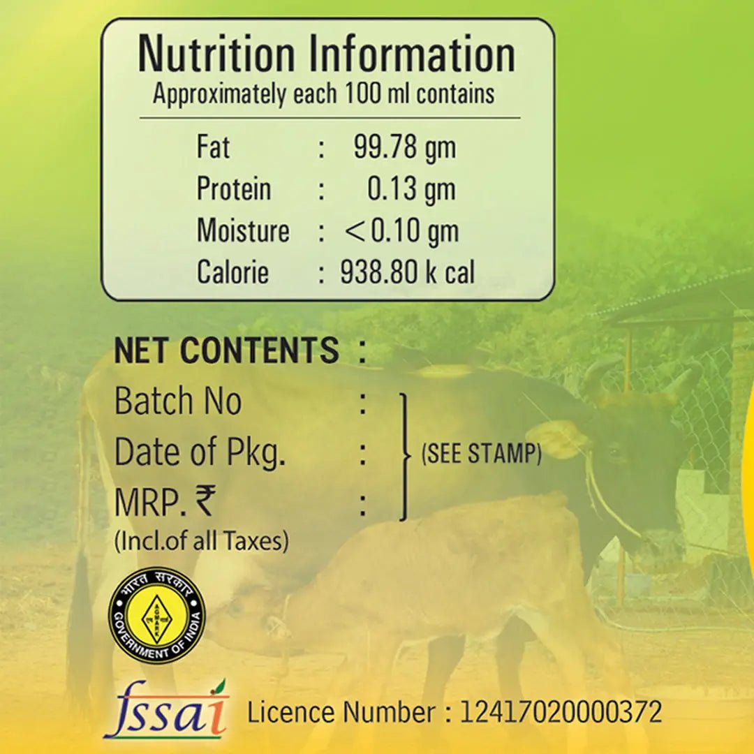 Pure Cow Ghee - GK DAIRY - Tamil Paal